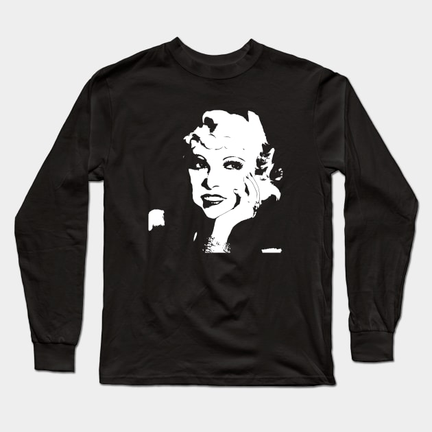 Mae West Long Sleeve T-Shirt by GloopTrekker